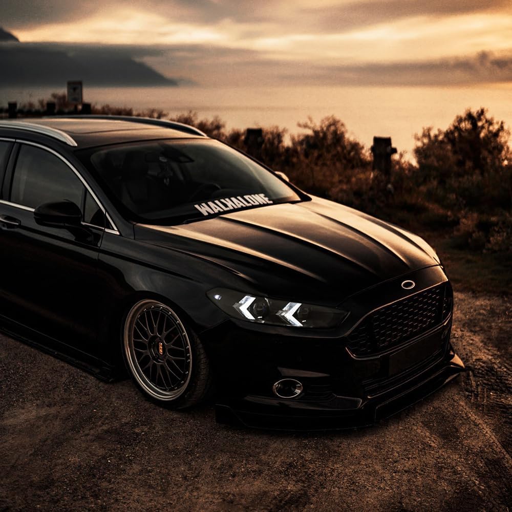 letsdate Projector Headlights Compatible with 2nd Gen(CD4) Fusion Sedan 2013-2016 Factory Halogen Only w/Dynamic Animation w/Amber Switchback Turn Signal, No Need Bulbs Regular Style