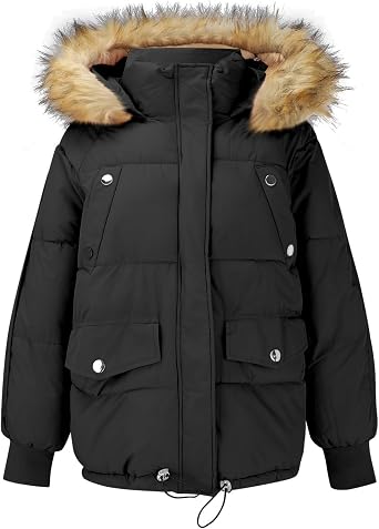 Lolvmvchi Warm Winter Fleece Coats and Warm Thickened Cotton Jacket Cotton Jacket Cotton Jacket and Jacket Women Snow Ja