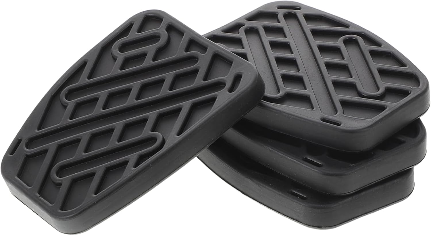 4pcs Anti-Slip Rubber Brake and Clutch Pedal Pads for Easy to Install Durable Non-Slip Design for Enhanced Grip and Safety Automotive Applications