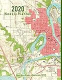 2020 Weekly Planner: West Eau Claire, Wisconsin (1972): Vintage Topo Map Cover