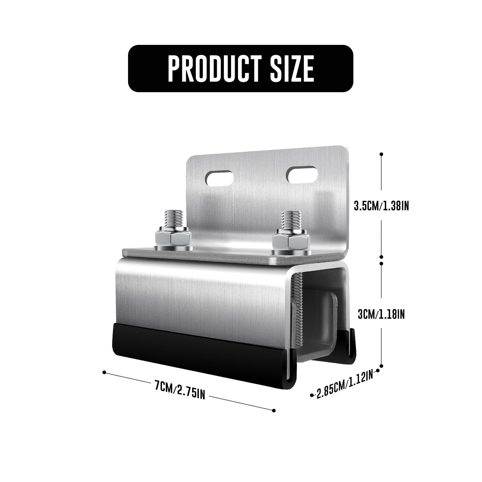 Kit di montaggio per portabagagli per furgoni, supporto per testa a fungo, in acciaio inox 304, per ProMaster, Boxer, Jumper, Ducato, Movano (4)