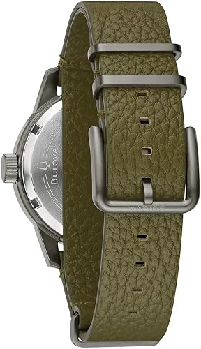 Bulova Mixte Adulte Analogique Montre avec Bracelet en Cuir 98A255 - 4
