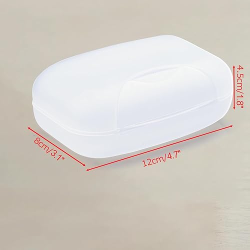 Miniatura 2 de 2 soportes para caja de jabón, contenedor de jabón de viaje con tapa, soporte portátil para jabón, jaboneras para viajes, campamento, gimnasio