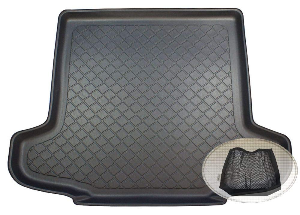 Z3110911 Gummierte Kofferraumwanne fahrzeugspezifisch + Klett-Organizer (Laderaumwanne, Kofferraummatte)