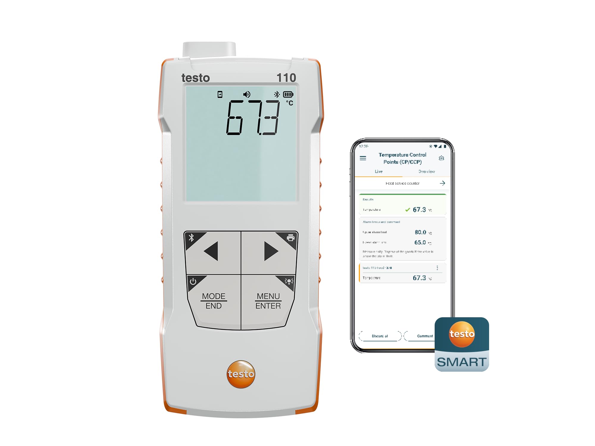 testo 0563 0112 Temperatur-Messgerät Messbereich Temperatur -50 bis 150 °C HACCP-konform