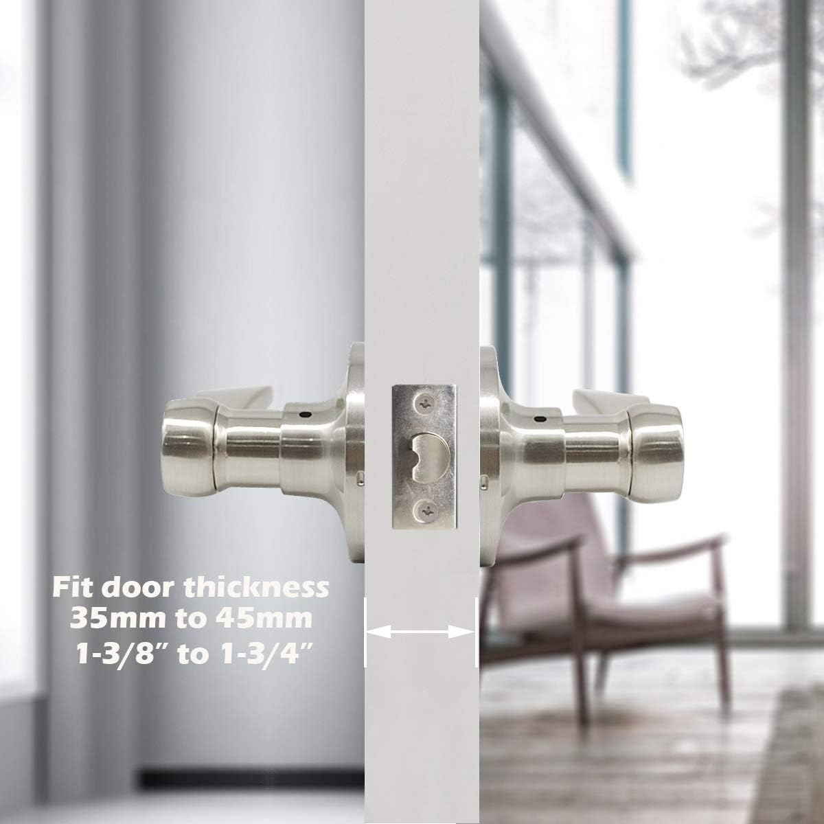 Review Product Gobrico 10 Pack Satin Nickel Keyless Wave Levers Handles, Passage Door Locksets Interior Hall Closet Door Handles Door Knobs 🔥 Cashback up to 70% Gobrico 10 Pack Satin Nickel Keyless Wave Levers Handles, Passage Door Locksets Interior Hall Closet Door Handles Door Knobs