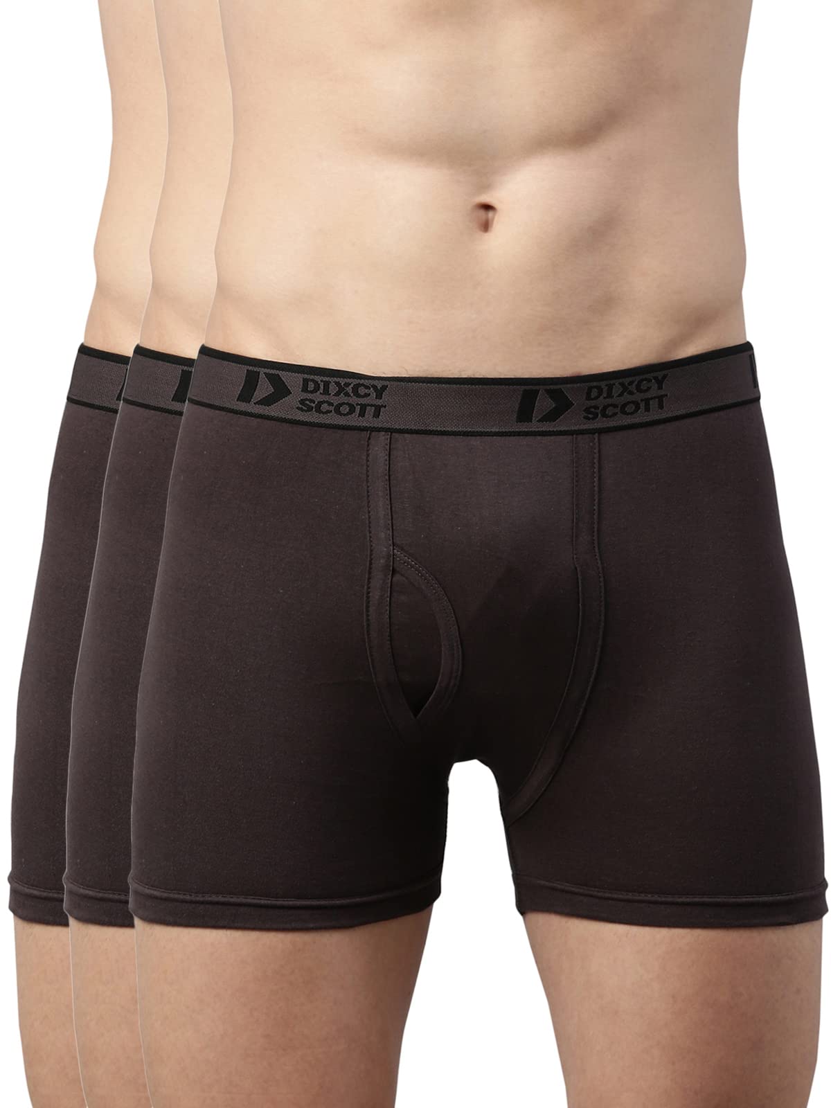 dixcy scott originals Mens Modern Regular Solid Pure Cotton Trunks (PR14556180_Dark Grey_S)-picture-34