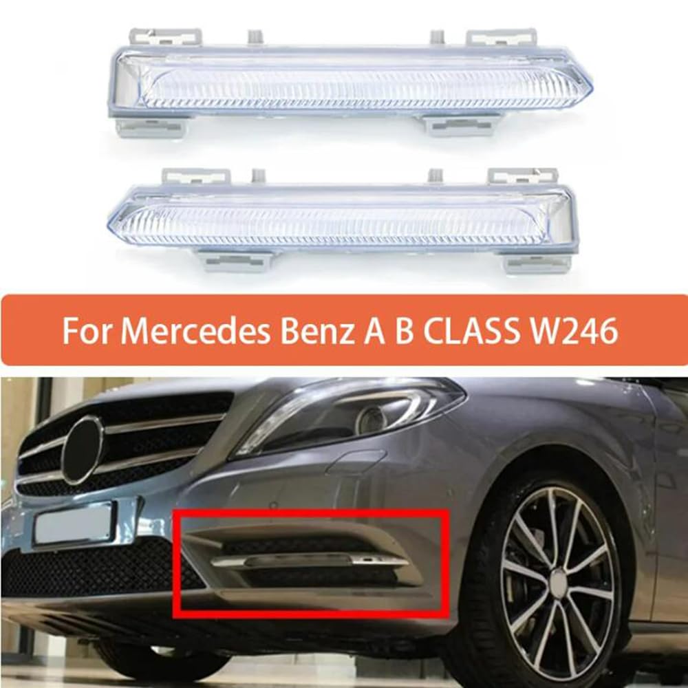 BAKUGO Tagfahrlicht Montage Front Stoßstange Nebelscheinwerfer Für Benz A B Klasse W246 2012-2018