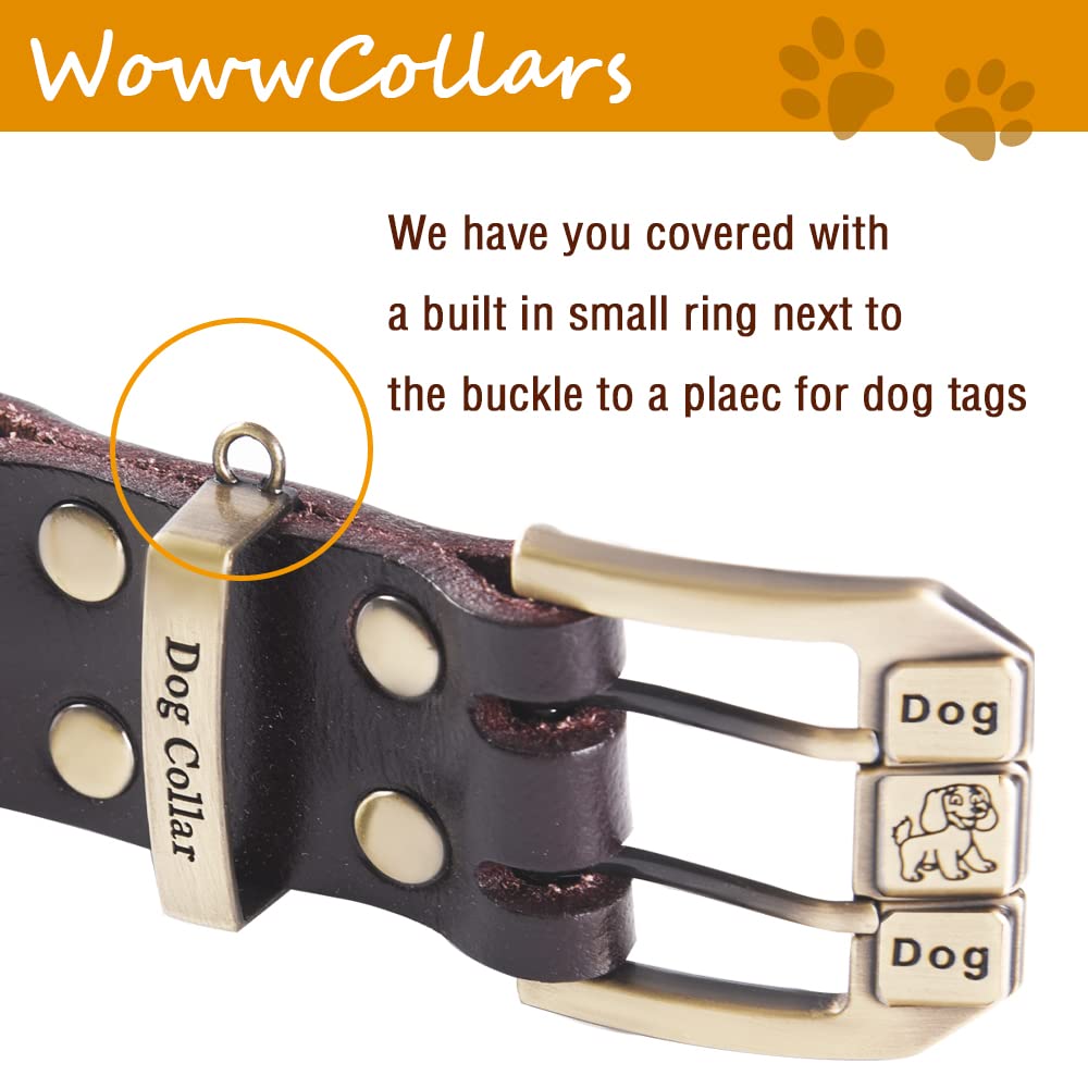 Collare Per Cani In Pelle Imbottita Fatto A Mano: Collare American Bully XL - Italia - Foto 7