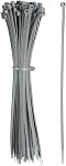 Cravates Zip Cable en plastique, Cravate Zip en fil autoportant 6 Inch Fit pour Home Garden Bureau Workshop Voyage - (100 Pack, gris)