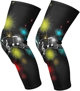LUNLUMO Music Notes Sports Knee-Cap Kneepads Protection for Knees