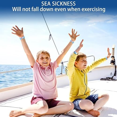 Miniatura 5 de Bandas de enfermedad de viaje para niños, bandas de mareo por movimiento para niños, pulseras antináuseas para automóvil, mareo y enfermedad del aire