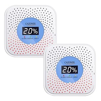 Portable Precision Air Quality Monitor with Real-Time LCD Display, Ideal for Home, Kitchen, RV, Office & Any Indoor Space Blue*2
