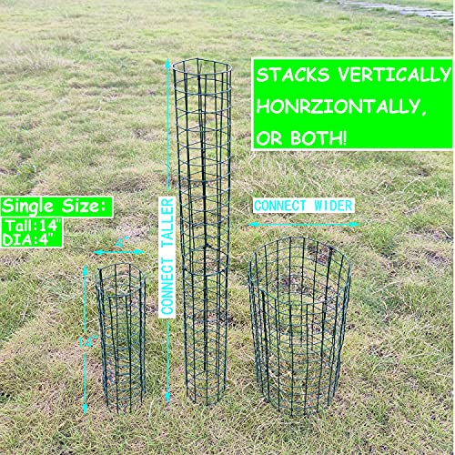 Andwarmth Tree Protectors-Tree Protectors From Deer,Tree Trunk Protector With Zip Ties & Metal Stakes,Tree Wraps To Protect Bark,Tree Tubes,Stacks Vertically & Horizontally For Various Size,6Pcs… #TOP3