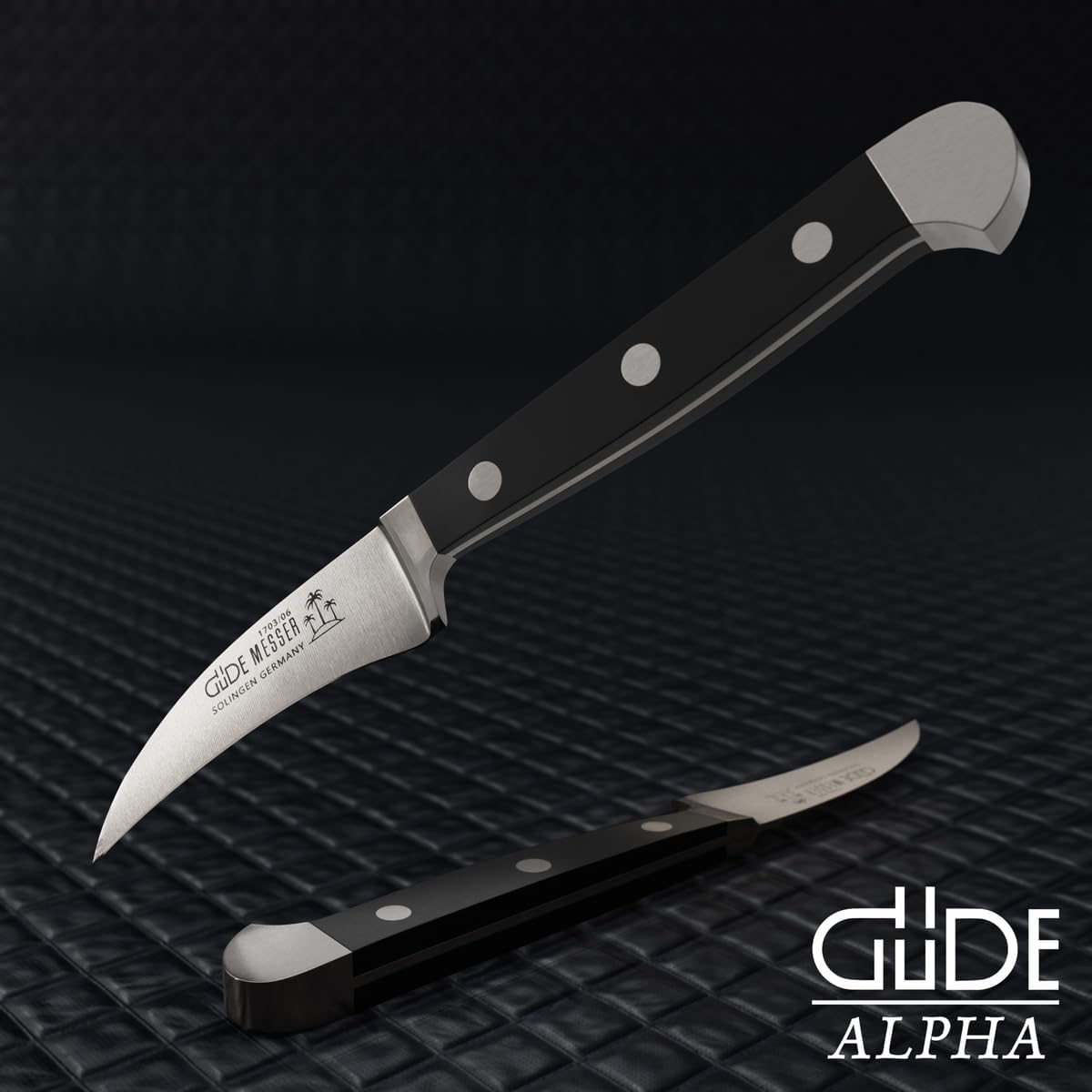 Güde Alpha Series - 2 1/4" Bird's Beak Knife Knife - Ice Hardened steel - Hand Forged/Sharpened - Made in Solingen, Germany Since 1910