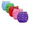 Baby diapers - washable, reusable diapers for newborns, babies, infants with a comfortable and durable construction (5pcs)