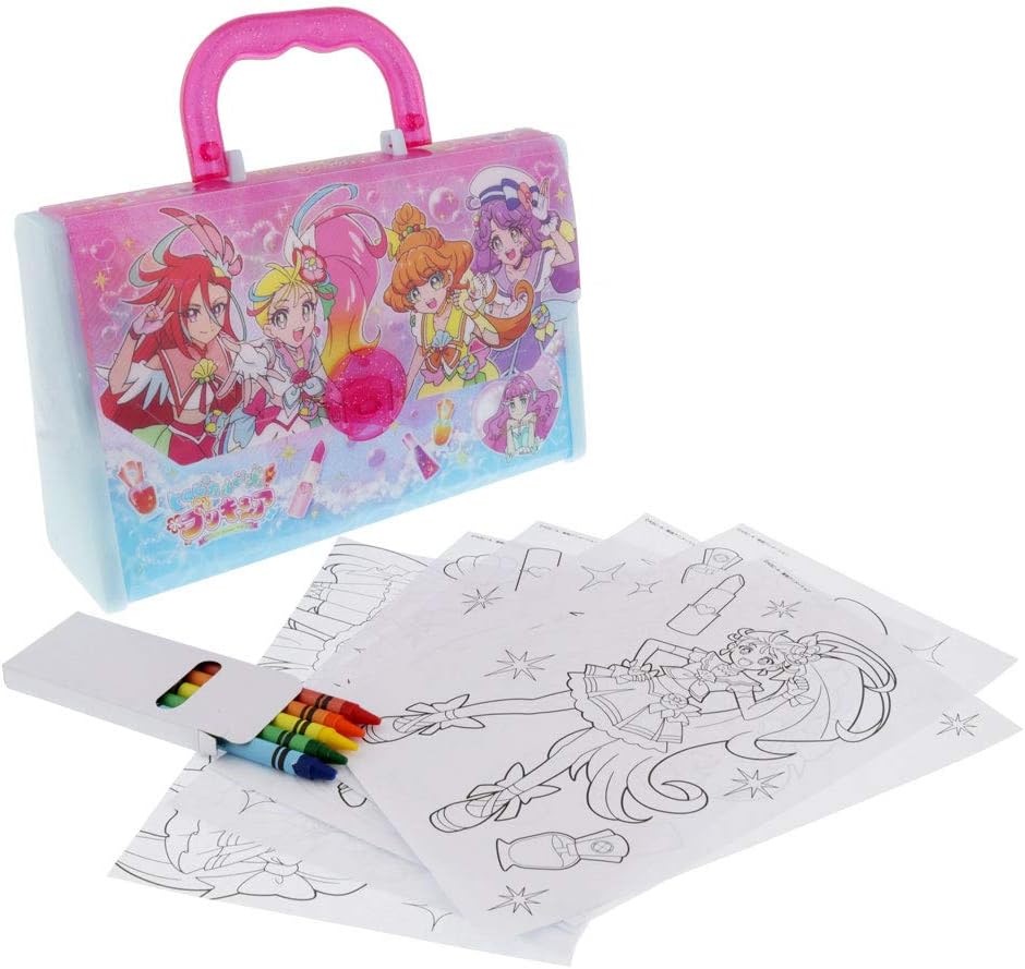 Amazon サンスター文具 Sun Star Stationery トロピカル ジュ プリキュア おえかきバッグセット a W253 H230 D75mm ぬりえ おもちゃ