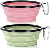 Vista 17 de Tazón para Perros Tazones Plegables para Mascotas, Paquete de 2 para Gatos y Perros, Plato Portátil de Alimentación y Agua para Mascotas