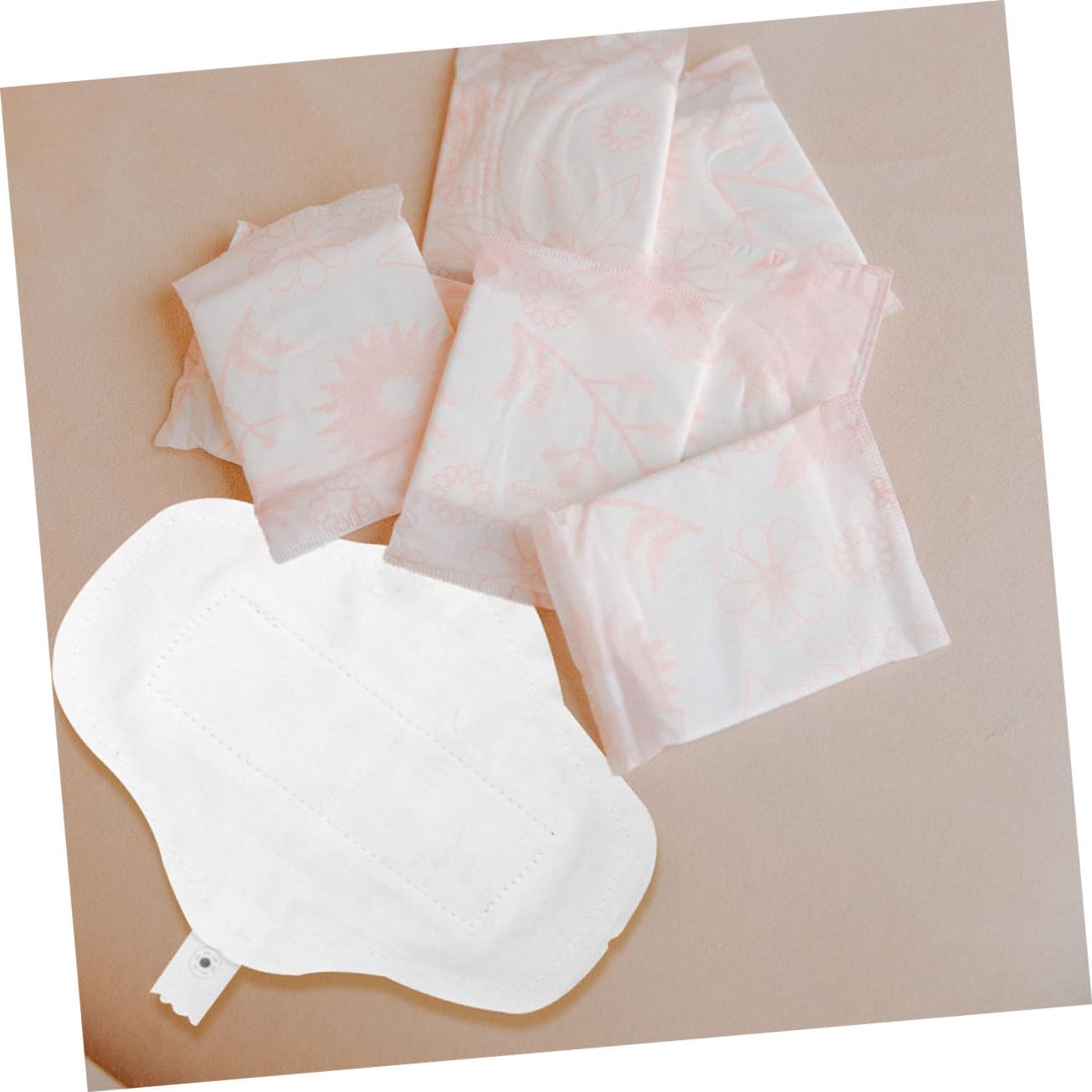 10pcs Washable Cotton Sanitary Napkins with Snap Design for Menstrual Periods Breathable Reusable Pads for Women Puerpera Comfortable Sanitary Towels for Heavy Flow and Everyday