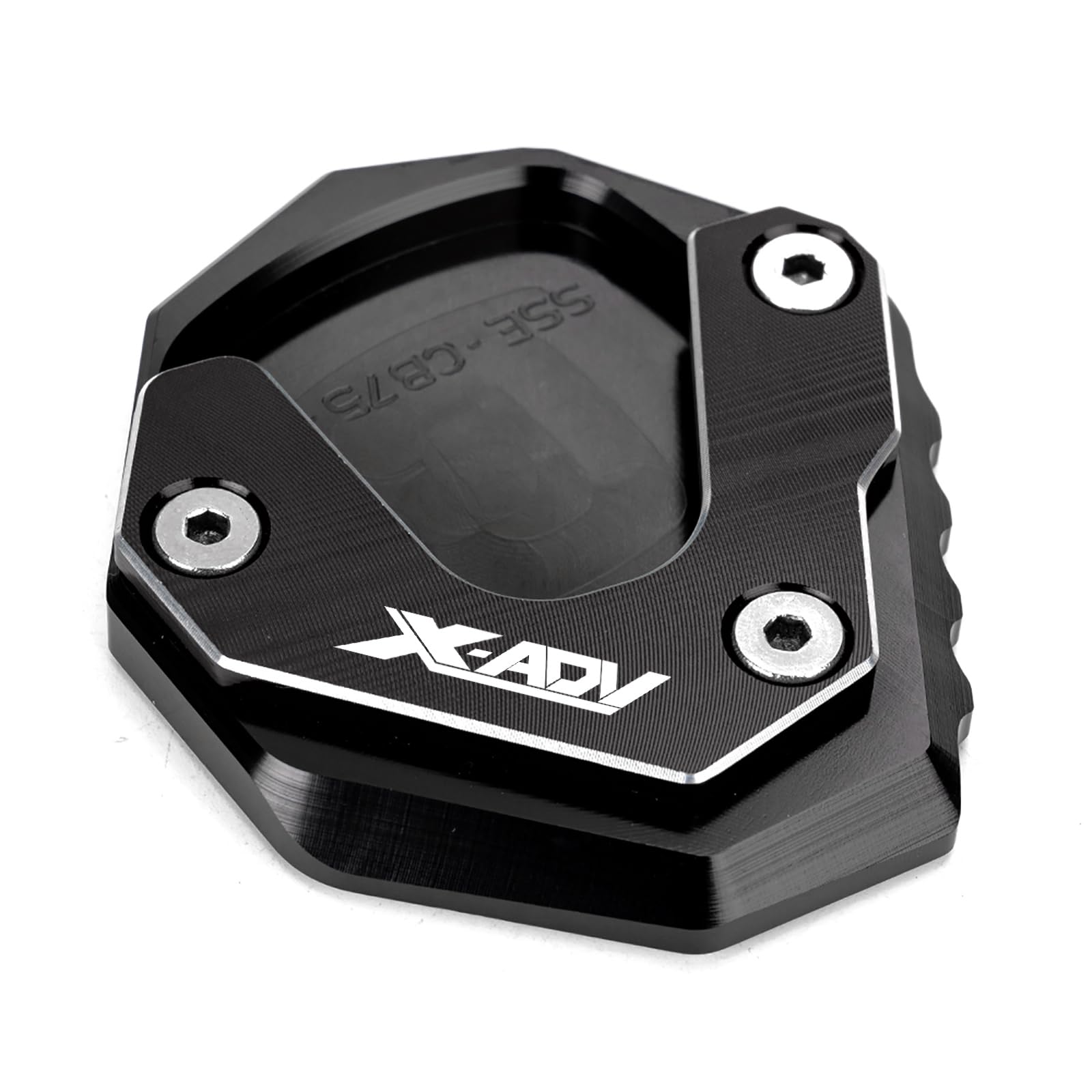 Moto Accessori per X-ADV XADV750 XADV 750 2017 2018 2019 Piastra di Supporto Estensione Laterale Cavalletto X-ADV 750 XADV 750 (Nero, 2017-2019)