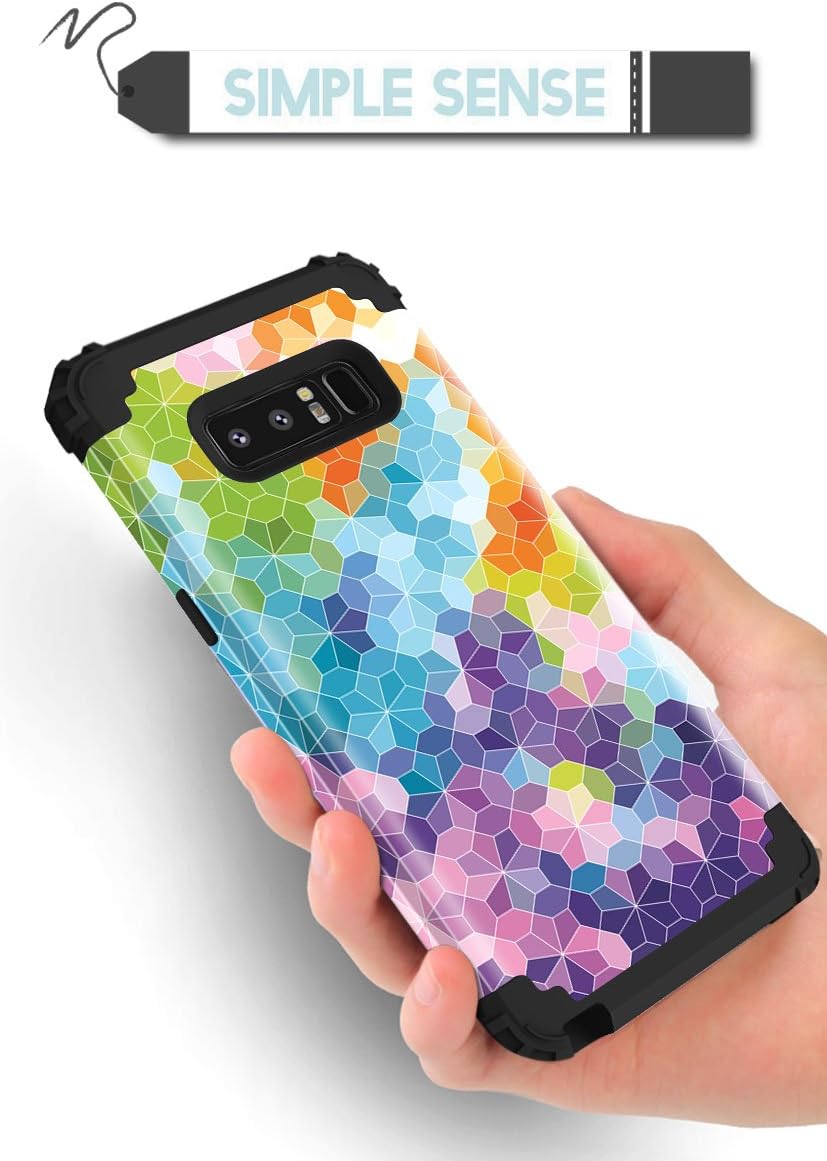 Galaxy Note 8 case,PIXIU Heavy Duty Protection Shock Absorption Anti Scratch Hybrid Dual Layer Phone Cases for Samsung Galaxy Note 8 2017 Realeased Multicolour