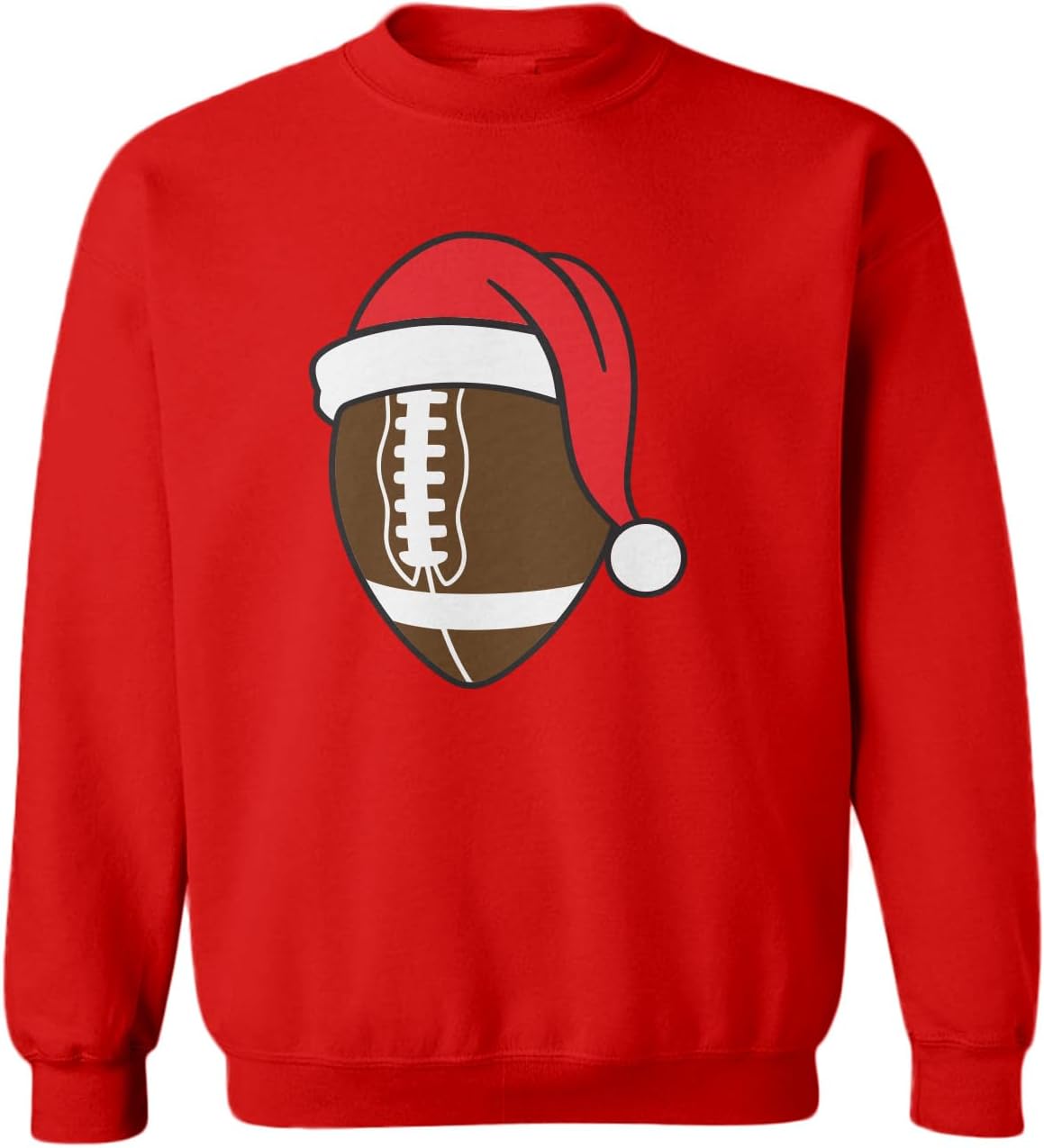 Tcombo Football Santa Claus Hat - Christmas Toddler Fleece Crewneck Sweater
