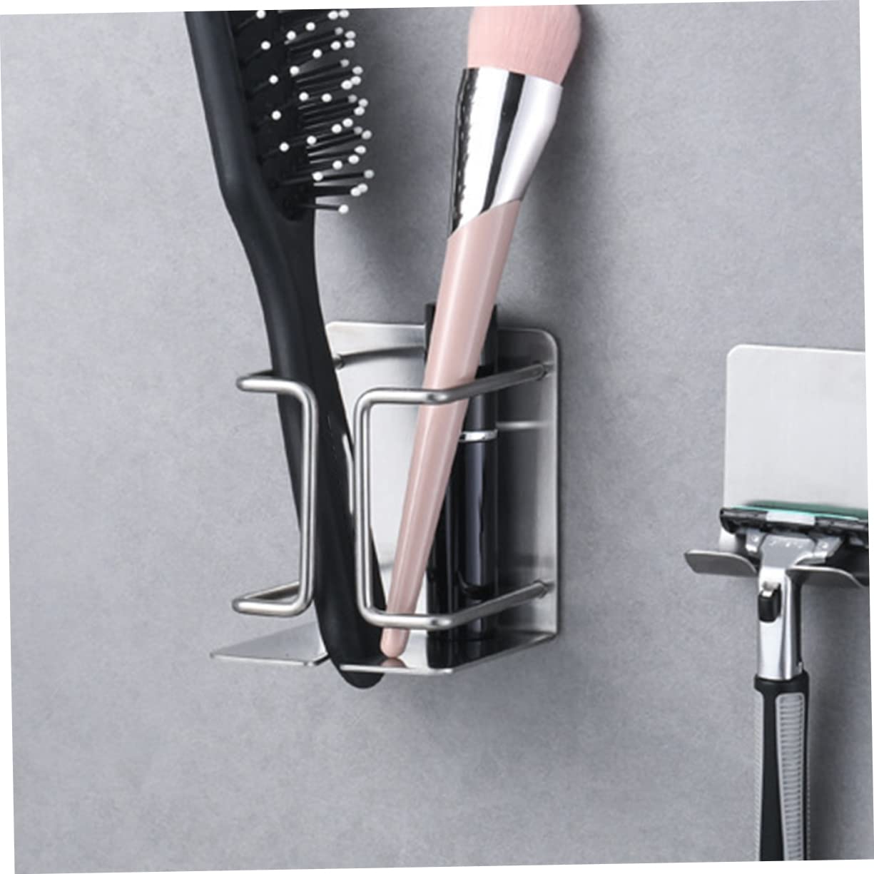 Ipetboom Razor Hooks Toothpaste Holder Wall-mounted Storage Rack for Electric Shaver Bathroom Accessory