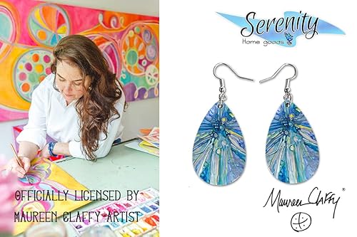 Miniatura 2 de Maureen Claffy Artist Collection  Angel Gabriel Teardrop Dangle Earrings Set  Cute Girls Womens Jewelry Earings  Holiday Gifts  Summer Decorations