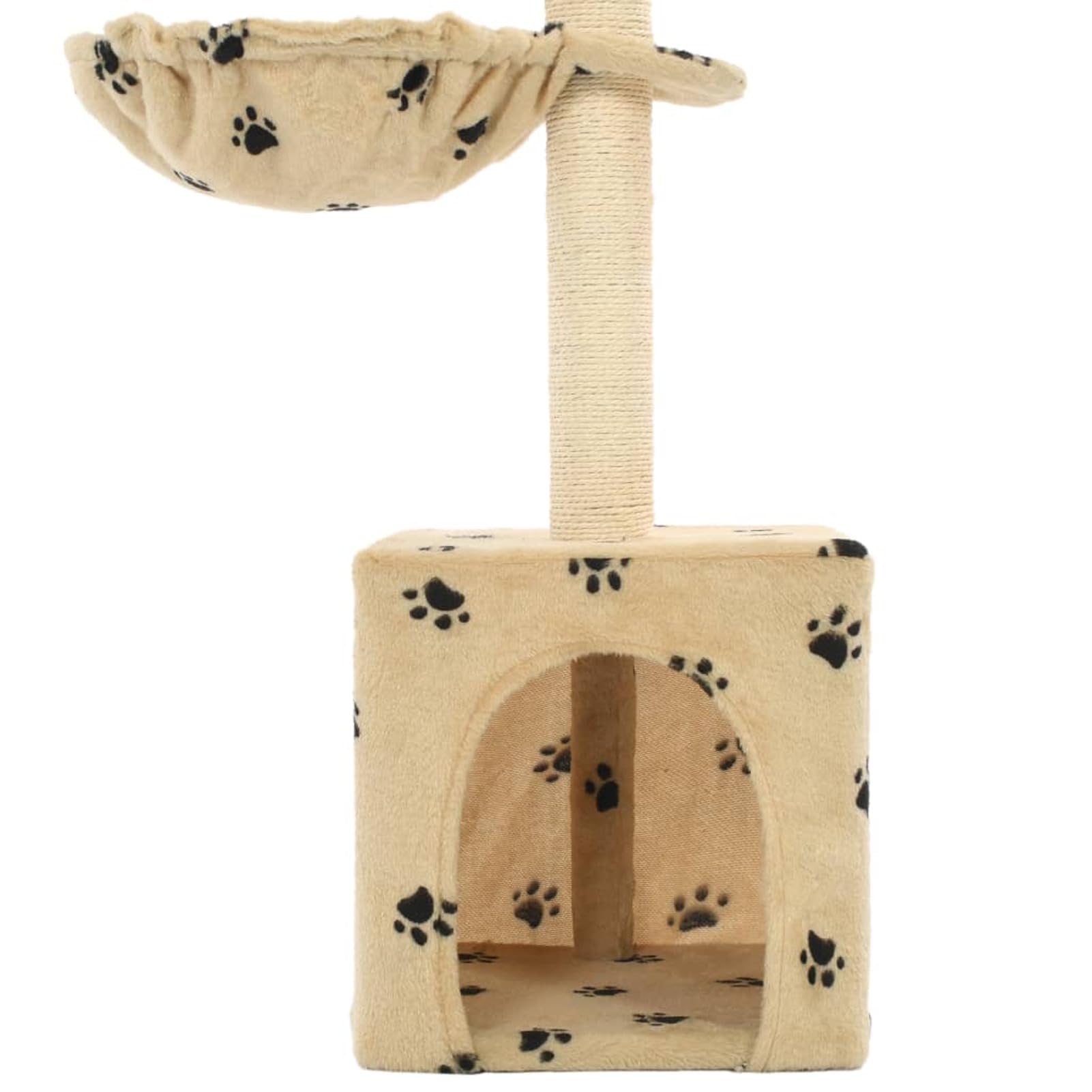 ShGaxin Rascador para Gatos Poste de sisal, Arbol para Gatos, Gatos Accesorios, Arranhador para Gatos, Arbol Rascador Gatos, 105 cm Huellas Beige