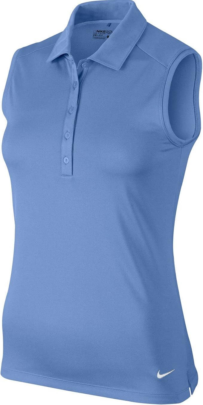 Nike Victory Solid Sleeveless Golf Polo 