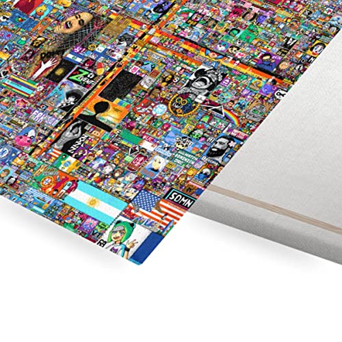 Meme internet r/place tableau Pixel War 2022 idée cadeau originale pour geek
