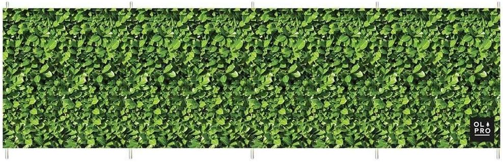 OLPro Laurel Hedge 5 Pole Windbreak (Wooden Poles) Laurel Hedge 5 Pole Windbreak (wooden Poles) - Green, 3.6m