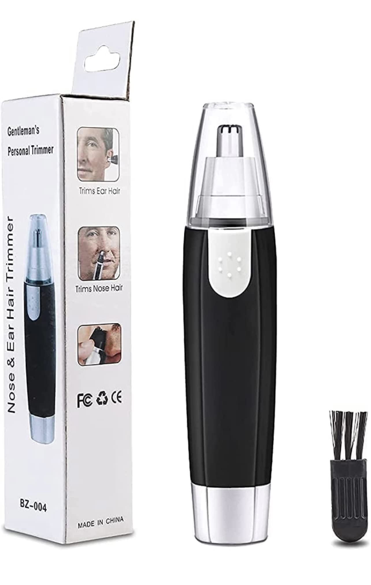 ENDZONE 3 in 1 Electric Nose & Ear Hair Trimmer for Men & Women | Dual-edge Blades |Painless Nose and Ear Hair Remover Trimmer Eyebrow Flawless Electronic (Black) (B0BR4GN5PY) Amazon Price History, Amazon Price Tracker