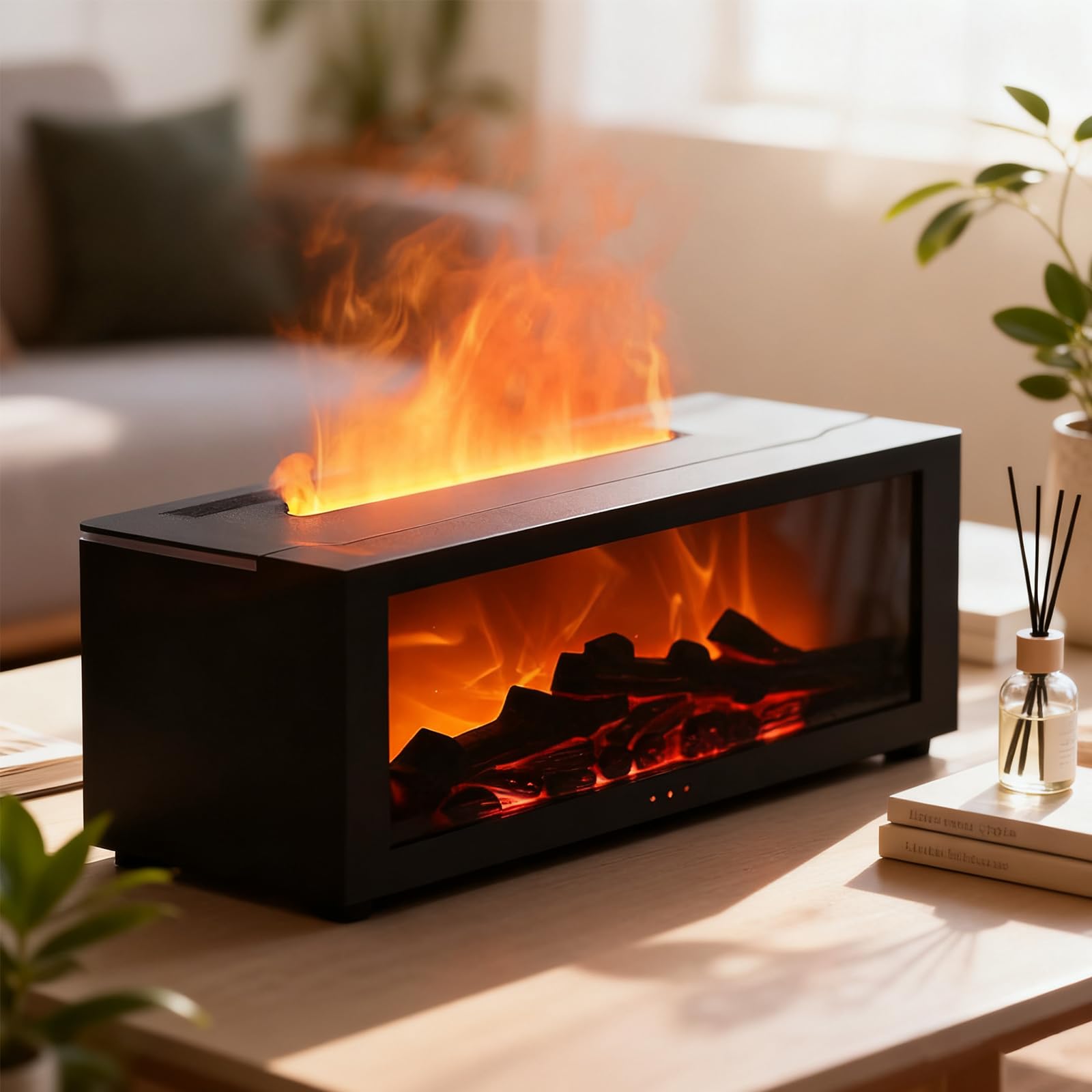 Humidificateur ultrasonique effet flamme pour créer une ambiance zen chez soi