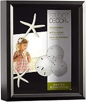 StudioDécor Black Shadow Box Frame - Matte Finish, 1.5" Depth for Medals, Ribbons, Photos & Collectibles | Multiple Sizes