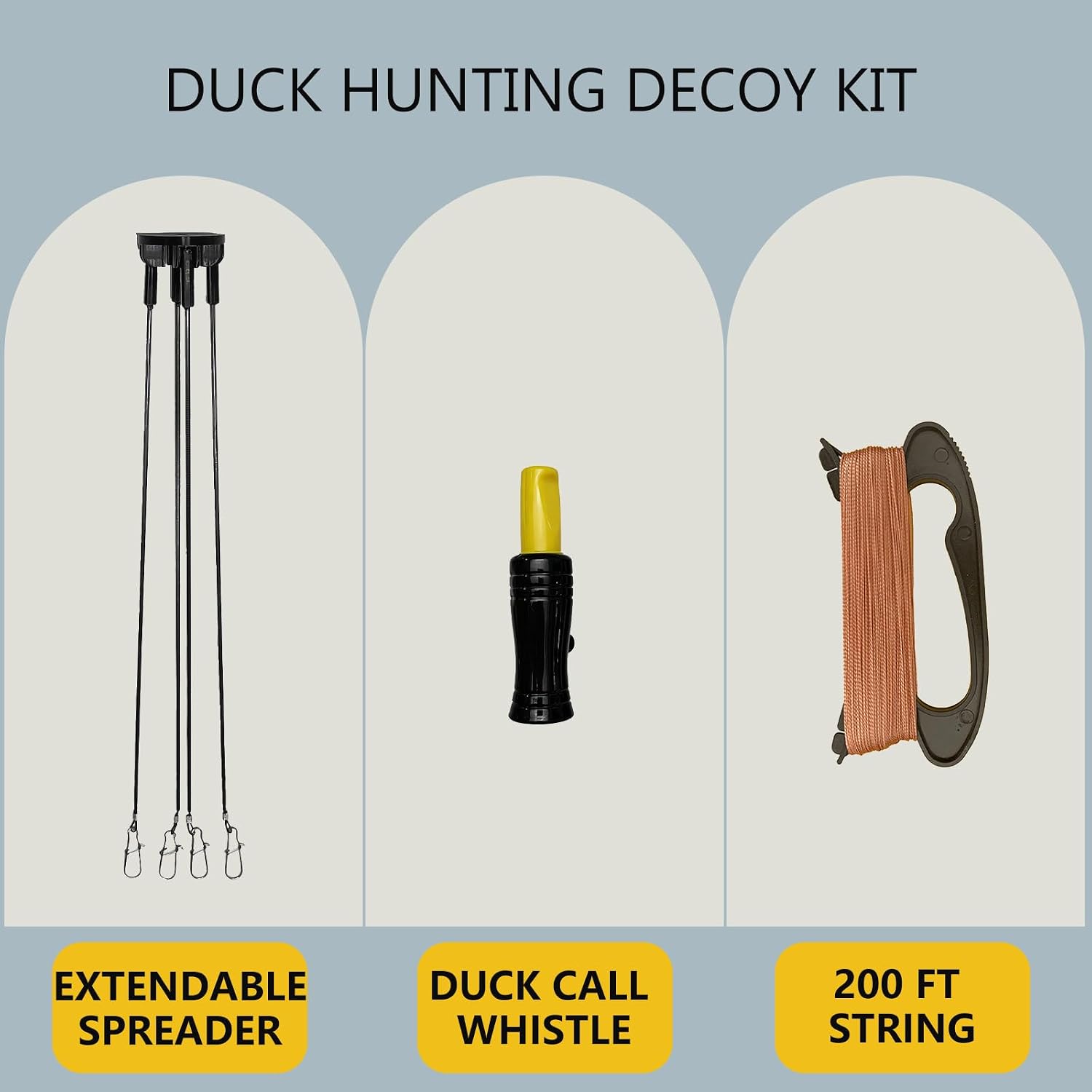 Duck Decoy Spreader & Jerk Rig, Waterfowl Jerk Rig, Hunting Decoys - Rustproof, Tangle-Free Duck Decoy Spreader for Natural Motion