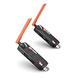 Wireless HDMI Transmitter and Receiver, Support Up to 6 Receivers, 5.8G WELUSOPU HDMI Wireless Extender Casting Video Audio for PC Laptop Camera Cable Box to Multiple TVs Monitors Projectors -165FT