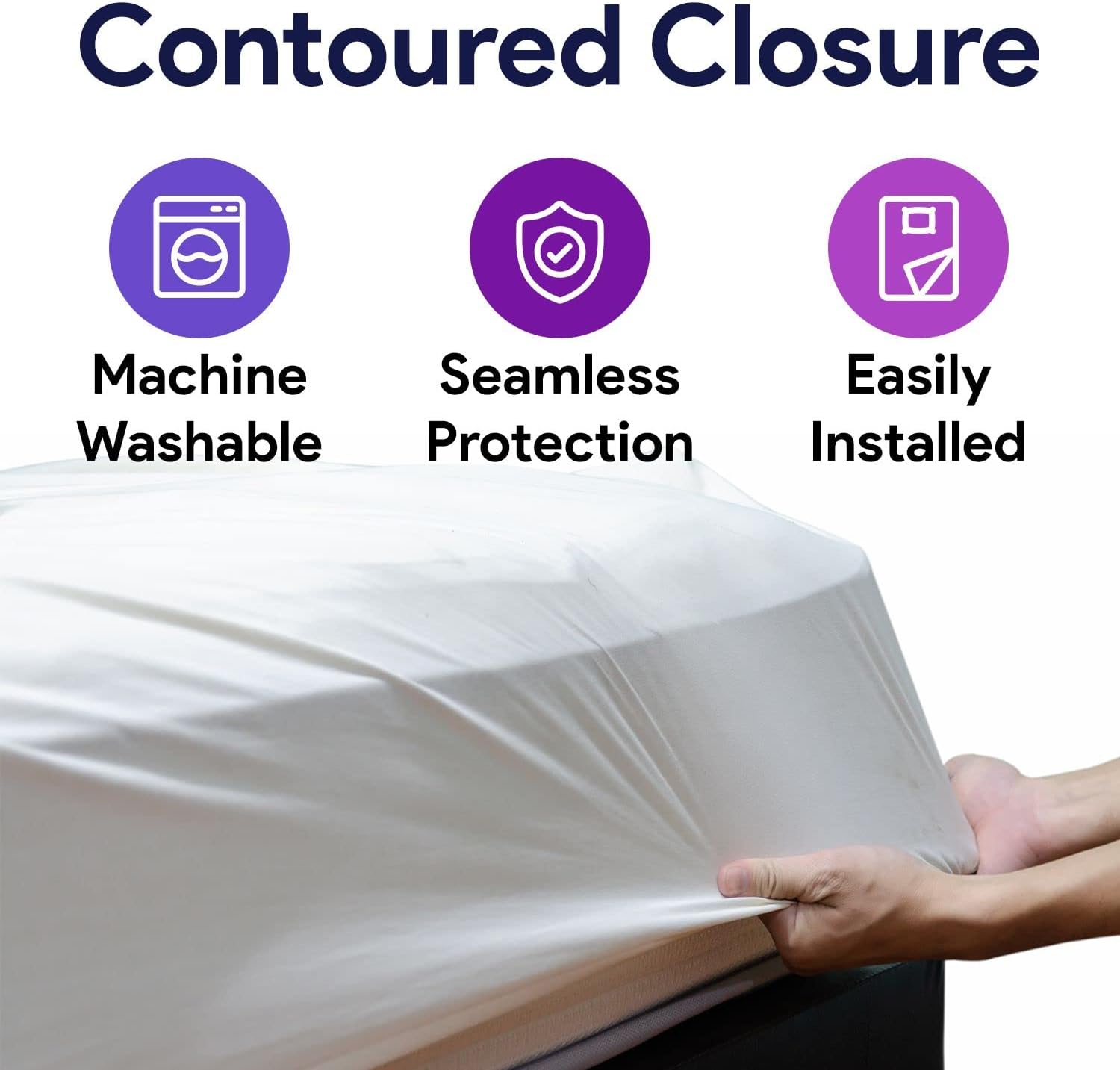 Hospital Bed Mattress Protector, Contoured - Water Resistant Cover - Protect Bed from Odor, Dust, and Stains - Mattress Cover - 36" x 80" x 6" - 12 Pieces