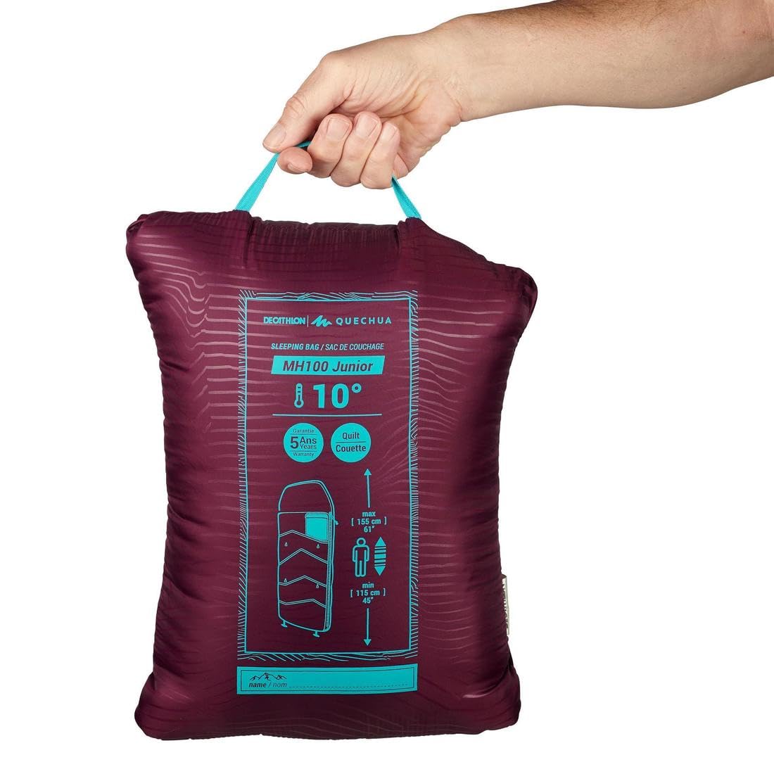 Quechua Sac DE Couchage Enfant MH100 10°C - Prune