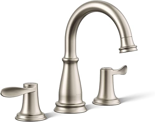 Kohler 27380-4-BN Bellera - Grifo para lavabo de baño, 1.2 gpm, níquel cepillado vibrante Vibrant Brushed Nickel,Cromo pulido,Oil Rubbed