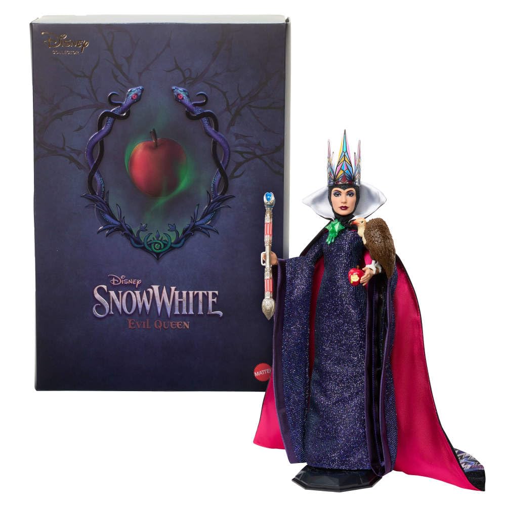 Mattel Disney Collector Evil Queen Collectible Fashion Doll in Signature Clothing Inspired by Disney Snow White Movie, Gifts for Kids & Collectors