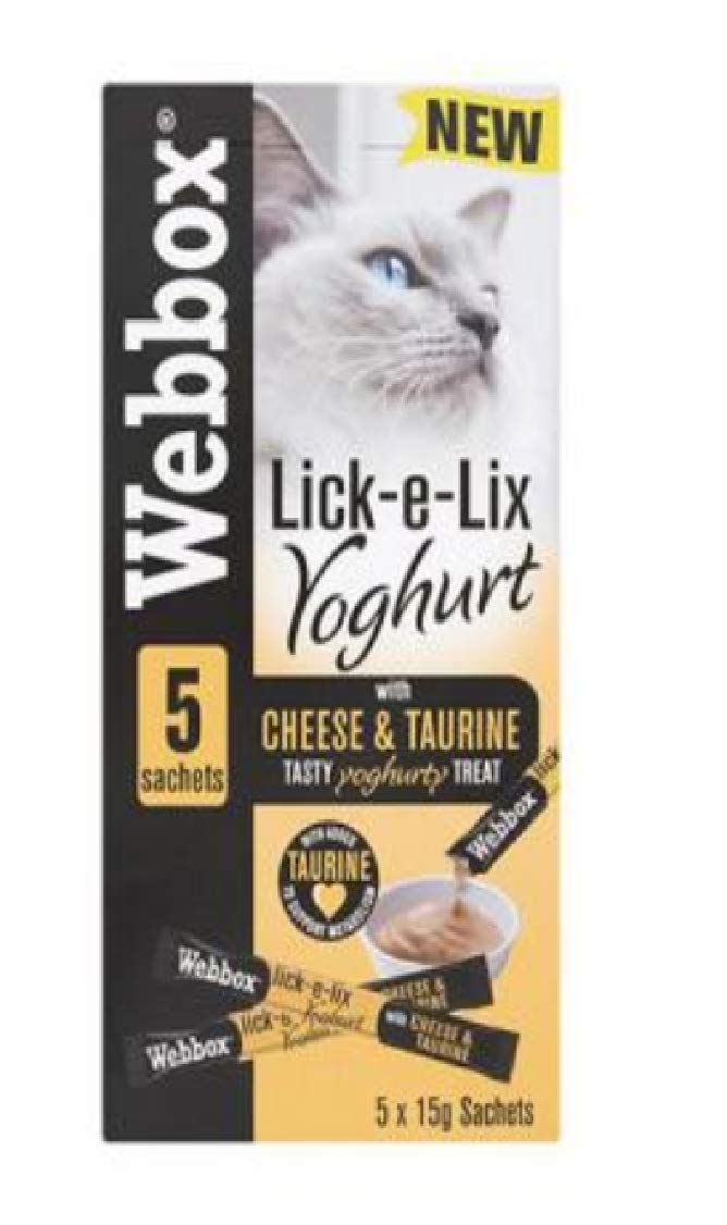LICK-E-LIX CHEESE & TAURINE CAT TREATS 5PK-REWARD DELIGHT KITTEN TRAINING (3X)