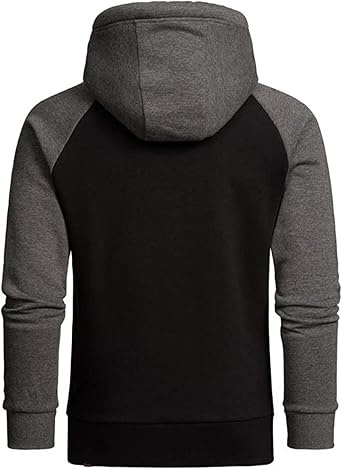 Mens Hooded Shirts Long Sleeve Lightweight Novelty Tops with Hood Athletic Stylish Regular Fit Pullover