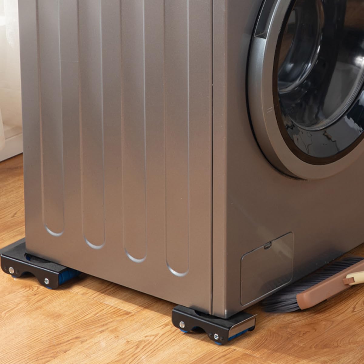 Juego De Elevadores De Muebles, 4 Deslizadores De Metal Con 8 Ruedas, Para Electrodomésticos, Sofás, Refrigeradores Y Lavadoras, Fácil De Mover.