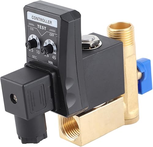 Miniatura 4 de Válvula de drenaje automática G1/2 DN15 Válvula de drenaje electrónica automática cronometrada para gestión de condensado de compresor de aire (230V)