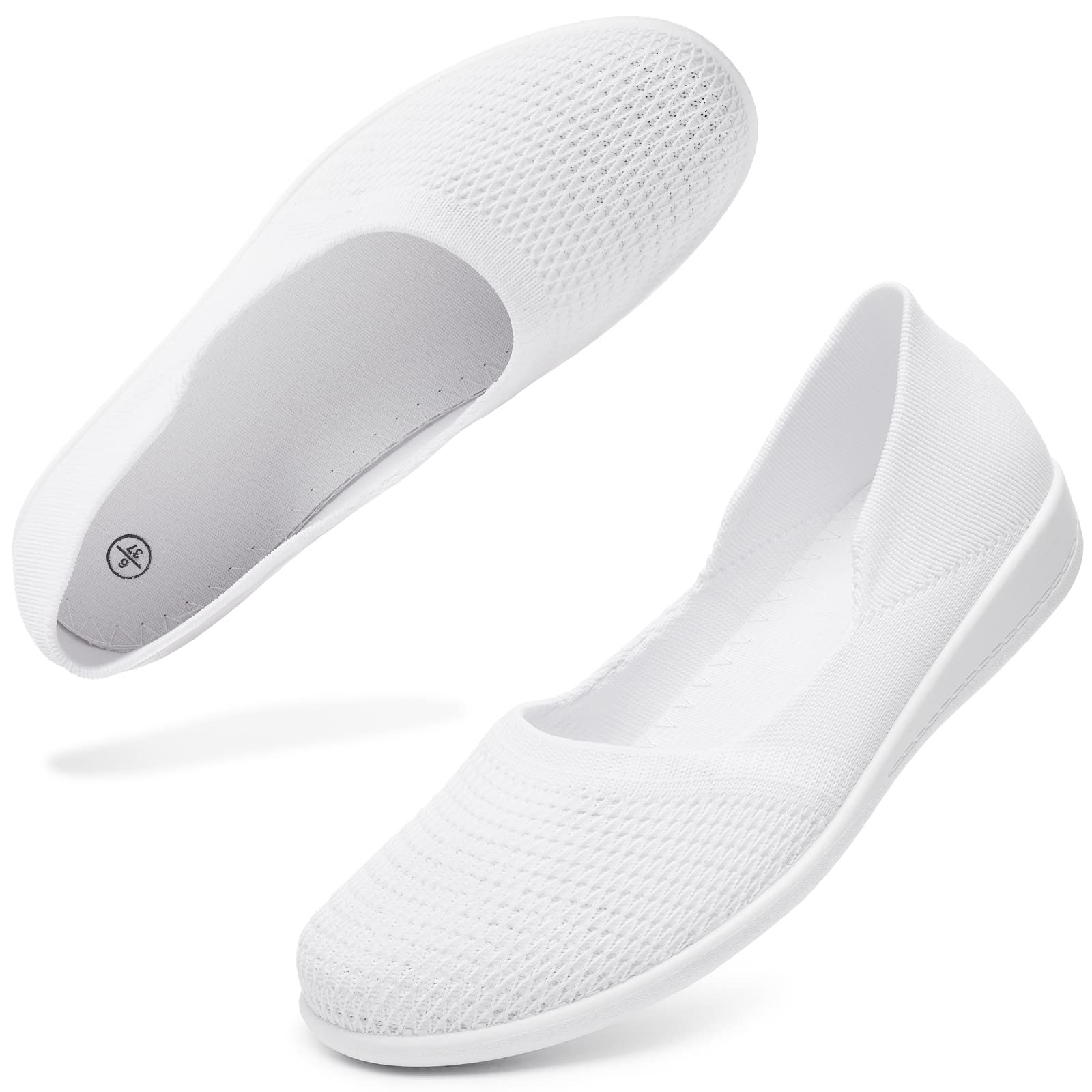 hash bubbieWomen's Slip on Shoes Comfortable Flats Shoes Dress Shoes Tennis Shoes Work Nurse Casual Sneakers