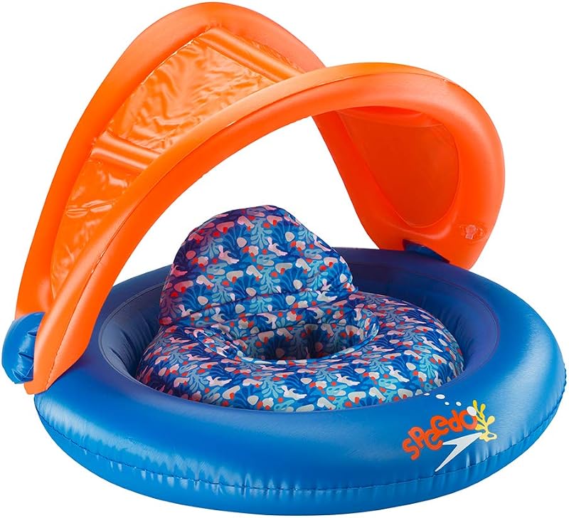Speedo unisex-baby Swim Flotation Baby Cruiser With Canopy Begin to Swim
