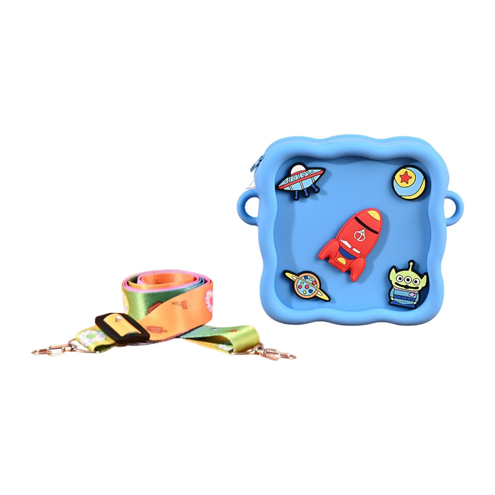 Wallet With Holes Decor Cartoon Beach Storage Pouch For Shopping Party Blue | Womens Accessories | Wallets-image-23