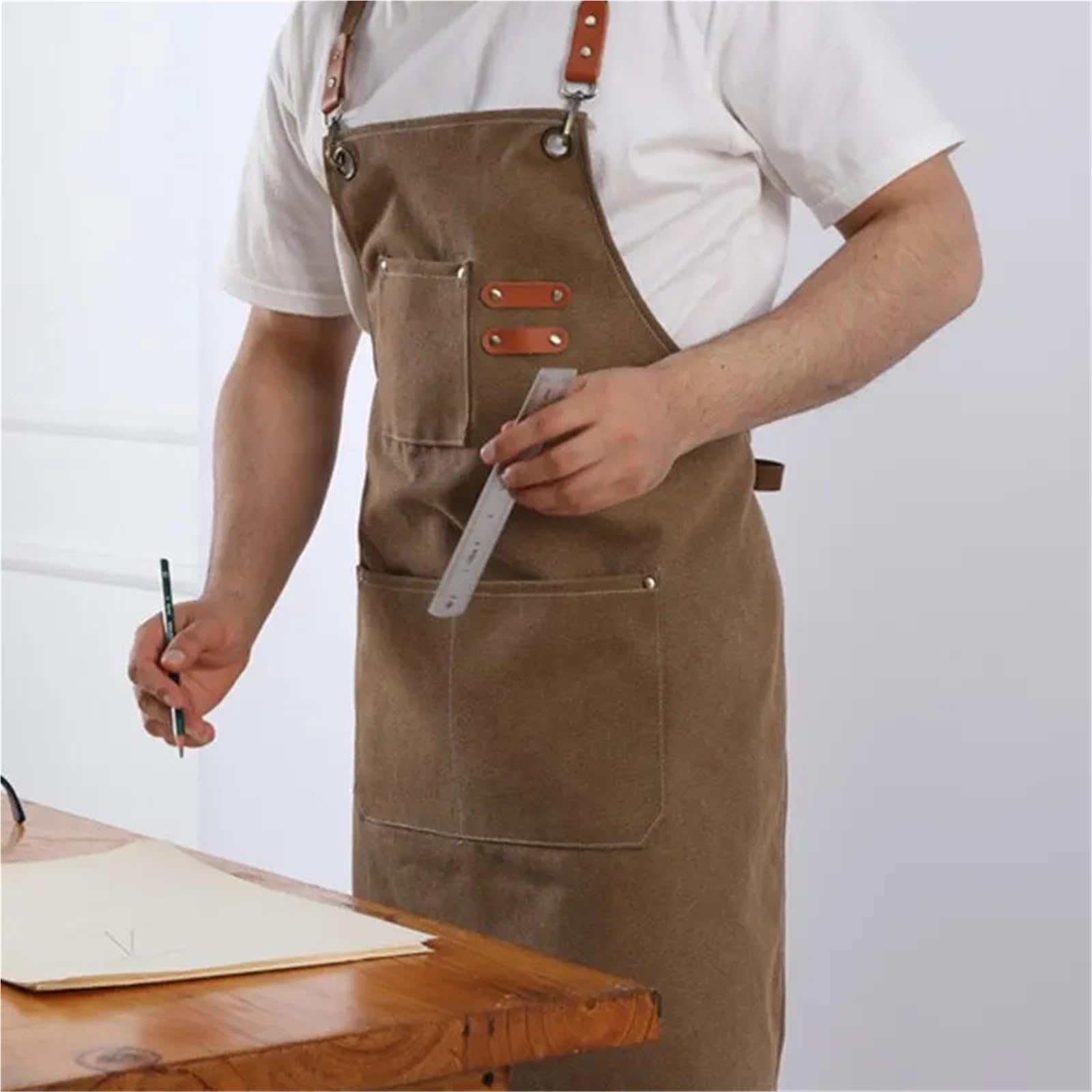 Lot de 2 tabliers en toile for la maison, cuisine, le jardinage, travail, for femme, for, restaurant pour Hommes et Femmes