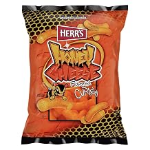 Herrs Honey Cheese Flavored Curls, Gluten-Free Sweet and Savory Snacks For Adults and Kids, 8.5 Ounce Pack of 9